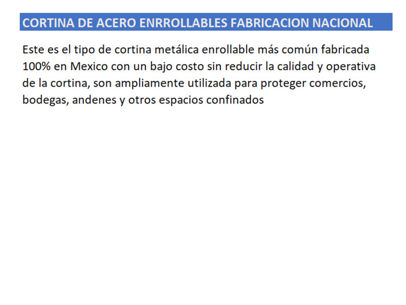 CORTINAS ENROLLABLES