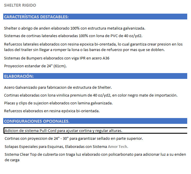 EQUIPOS DE ANDEN